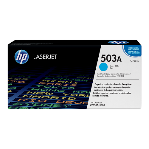 [Q7581A] HP 503A cyan toner, 6,000 pages
