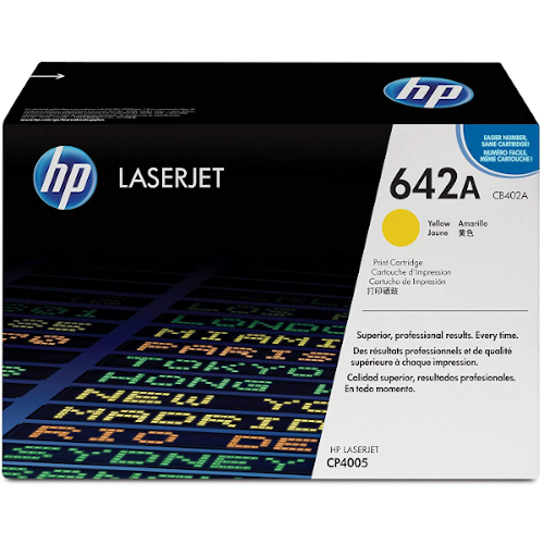 [CB402A] HP 642A yellow toner, 7,500 pages