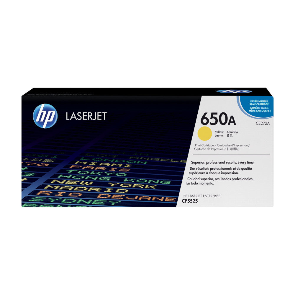 [CE272A] HP 650A yellow toner, 15,000 pages