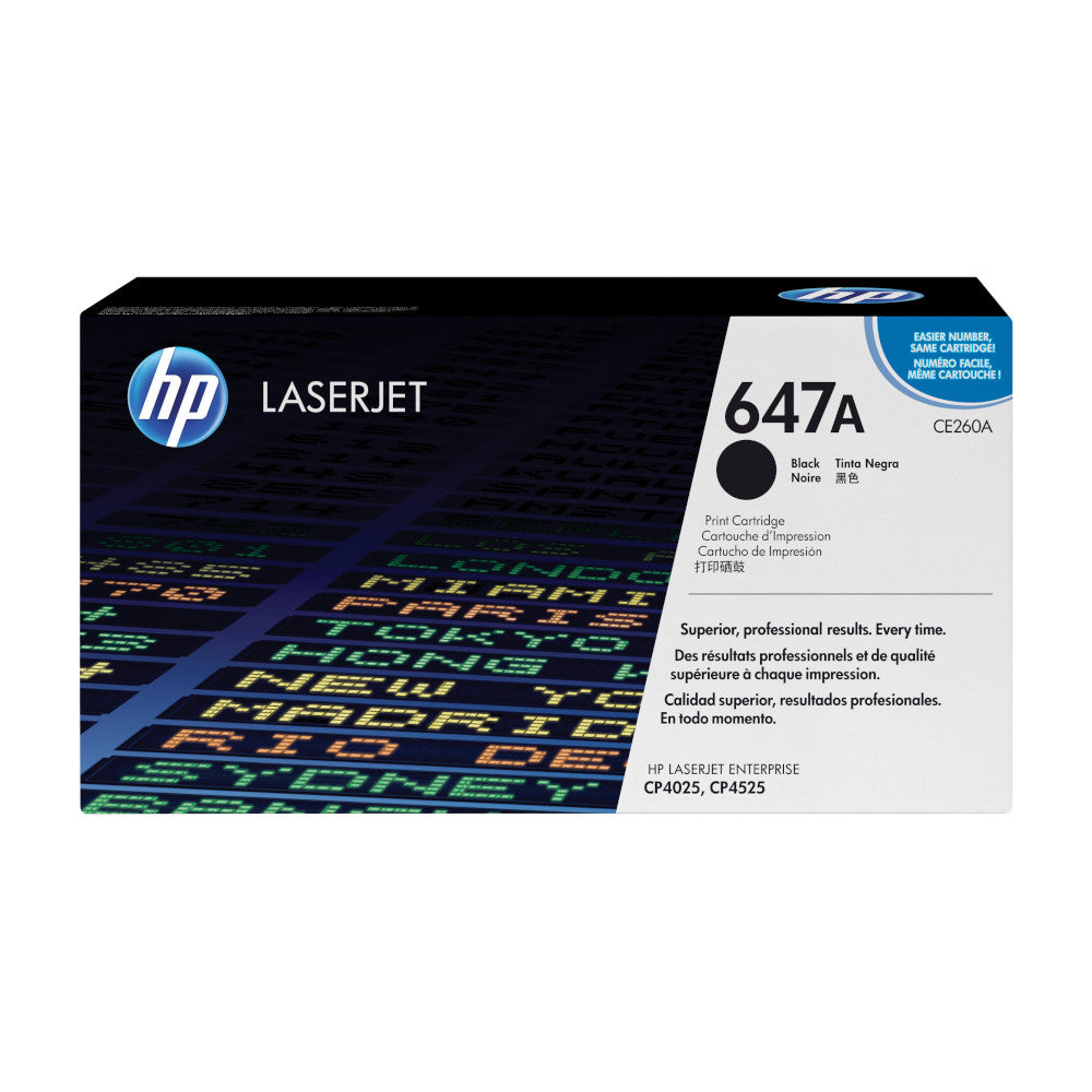 [CE260A] HP 647A black toner, 8,500 pages