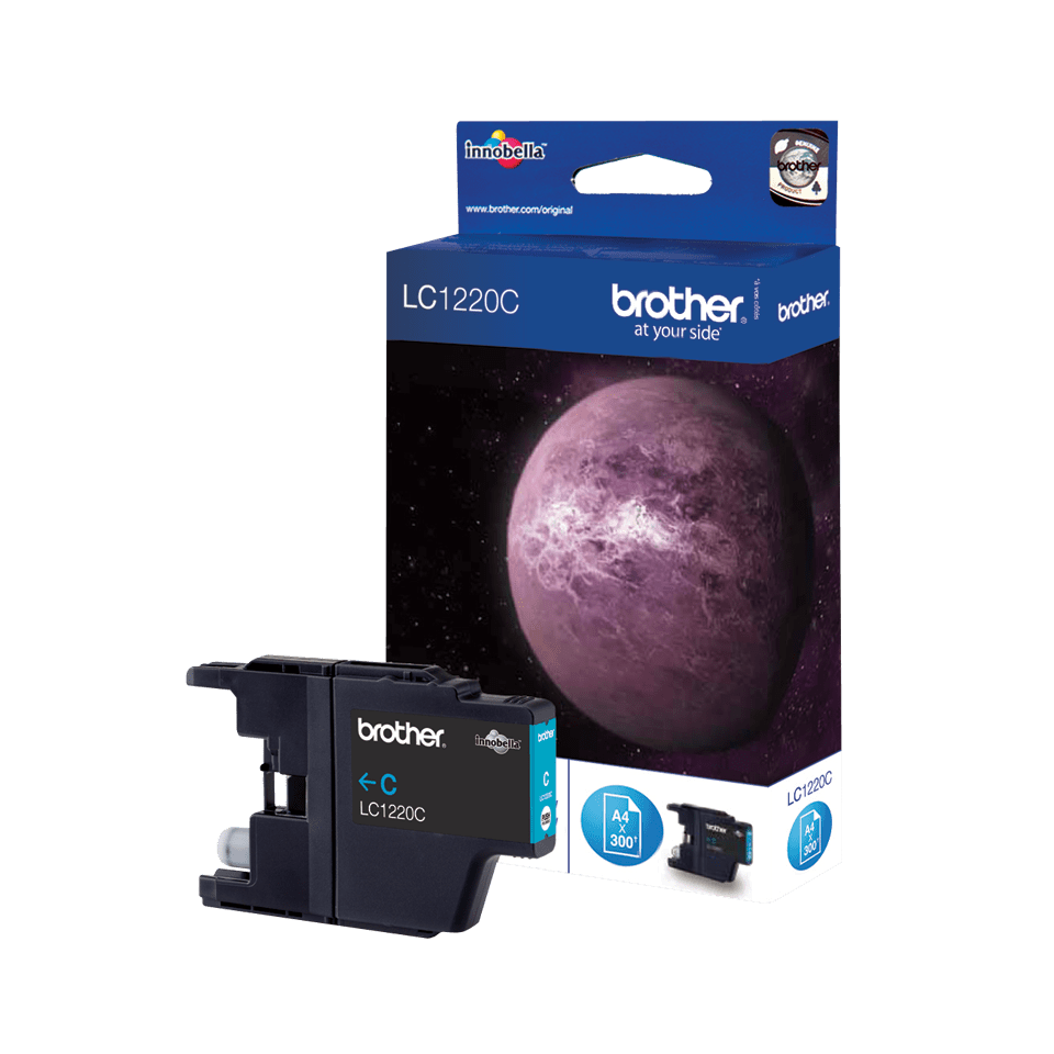Brother LC-1220C / LC1220C cyan ink cartridge, 300 pages
