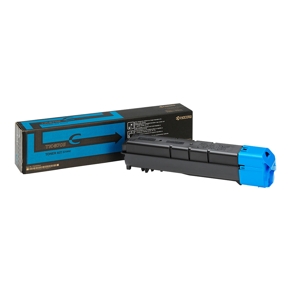 [1T02K9CNL0] Kyocera TK-8705C cyan toner, 30,000 pages