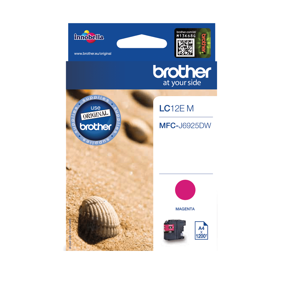 Brother Tintenpatrone LC-12EM / LC12EM Magenta, 1.200 Seiten