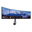 Support de bureau pour trois écrans Iiyama DS1003C-B1, 10 à 27 pouces, noir