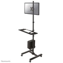 Chariot mobile pour écran Neomounts FPMA-MOBILE1700, 10 à 32 pouces, jusqu'à 8 kg, VESA 75x75 à 100x100