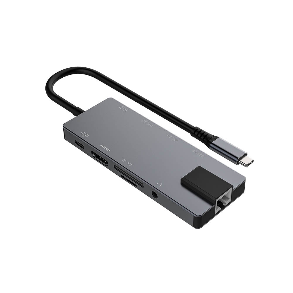 [USBCMULTI10001] ProXtend USBC-MULTI10-001 10-in-1 USB-C multiport hub, 4K HDMI, RJ-45, 100 W PD