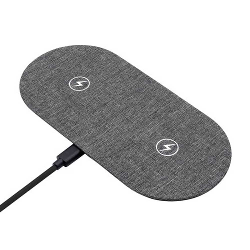 [PXWIC007] Chargeur sans fil double Qi ProXtend PX-WIC007, 10 W, gris