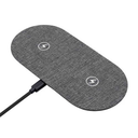 ProXtend PX-WIC007 dual Qi wireless charging pad, 10 W, gray