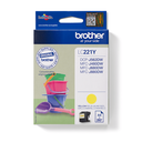 Brother LC-221Y / LC221Y yellow ink cartridge, 260 pages