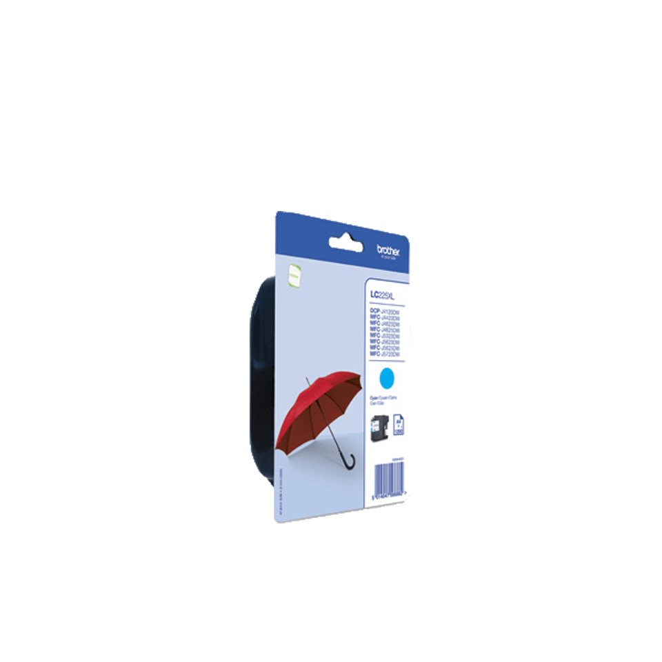 Brother Tintenpatrone LC-225XLCBP / LC225XLCBP Cyan XXL, 1.200 Seiten