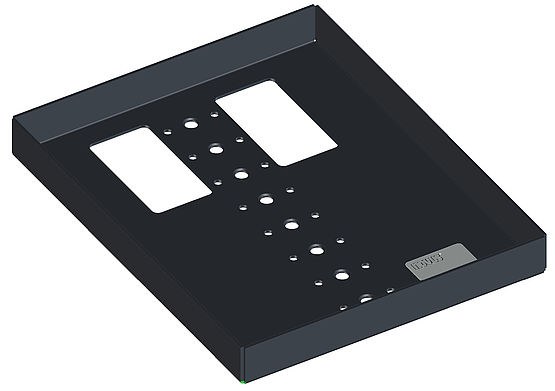Plaque de fixation pour mât point de vente SAGA POS PLATE 16x20, Novus, 16 x 20 cm