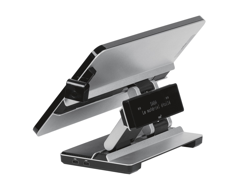 [JOA200] SAGA JOA200 Zweizeilige VFD-Kundenanzeige, 2 x 20 Zeichen, internes USB, für JOA-Terminals