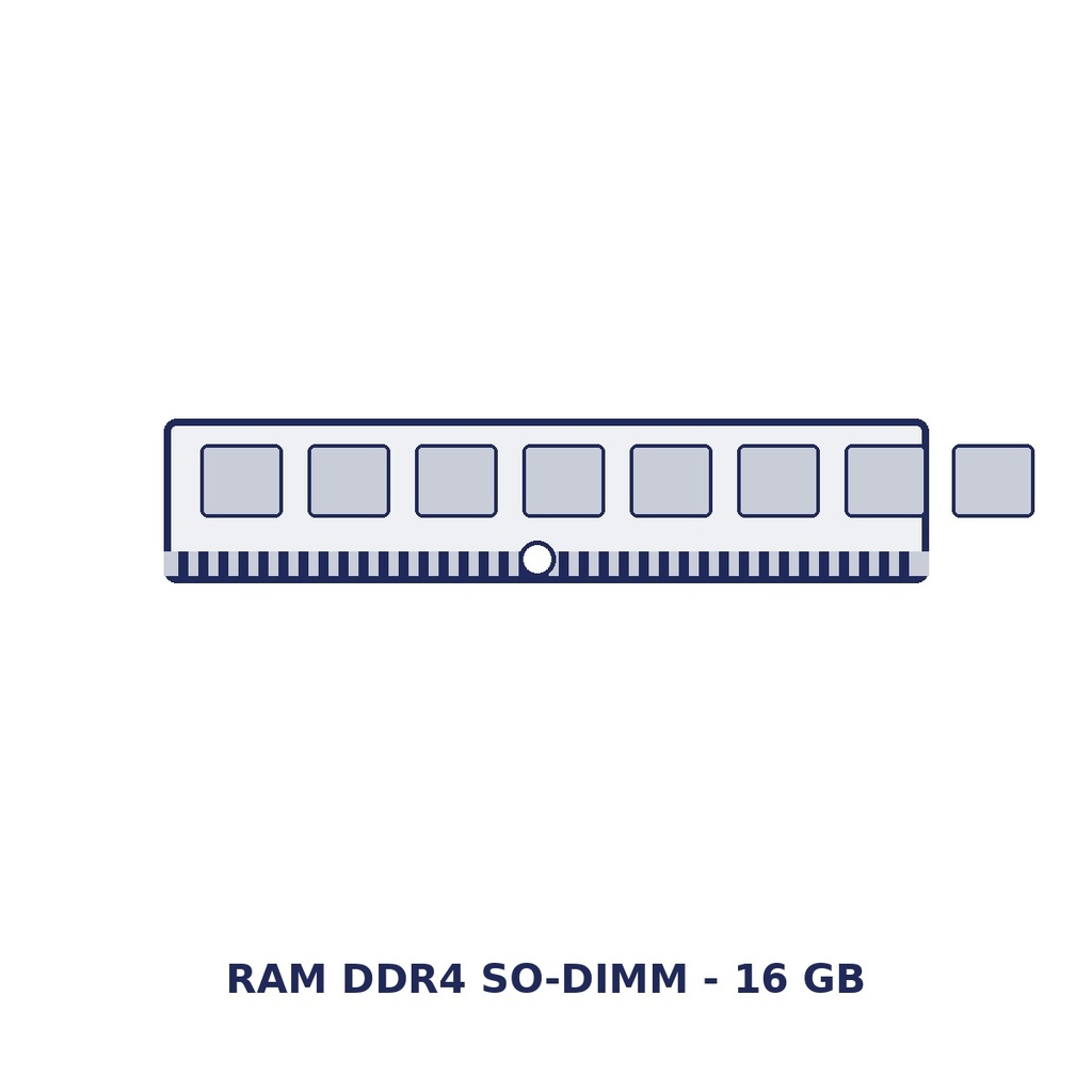 [SGRAM16GS] Barrette mémoire 16 Go DDR4 SAGA SG-RAM-16GS, SO-DIMM, option d'usine