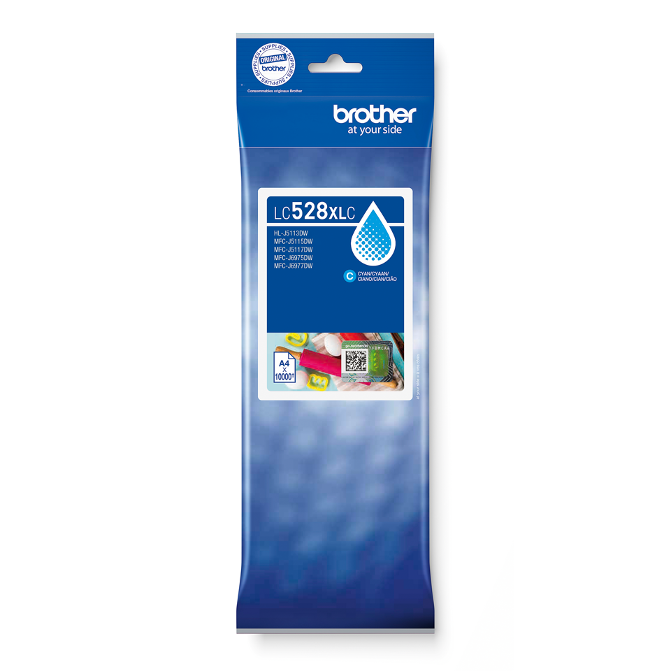 [LC528XLC] Brother Tintenpatrone LC-528XLC / LC528XLC Cyan ultrahohe Reichweite, 10.000 Seiten