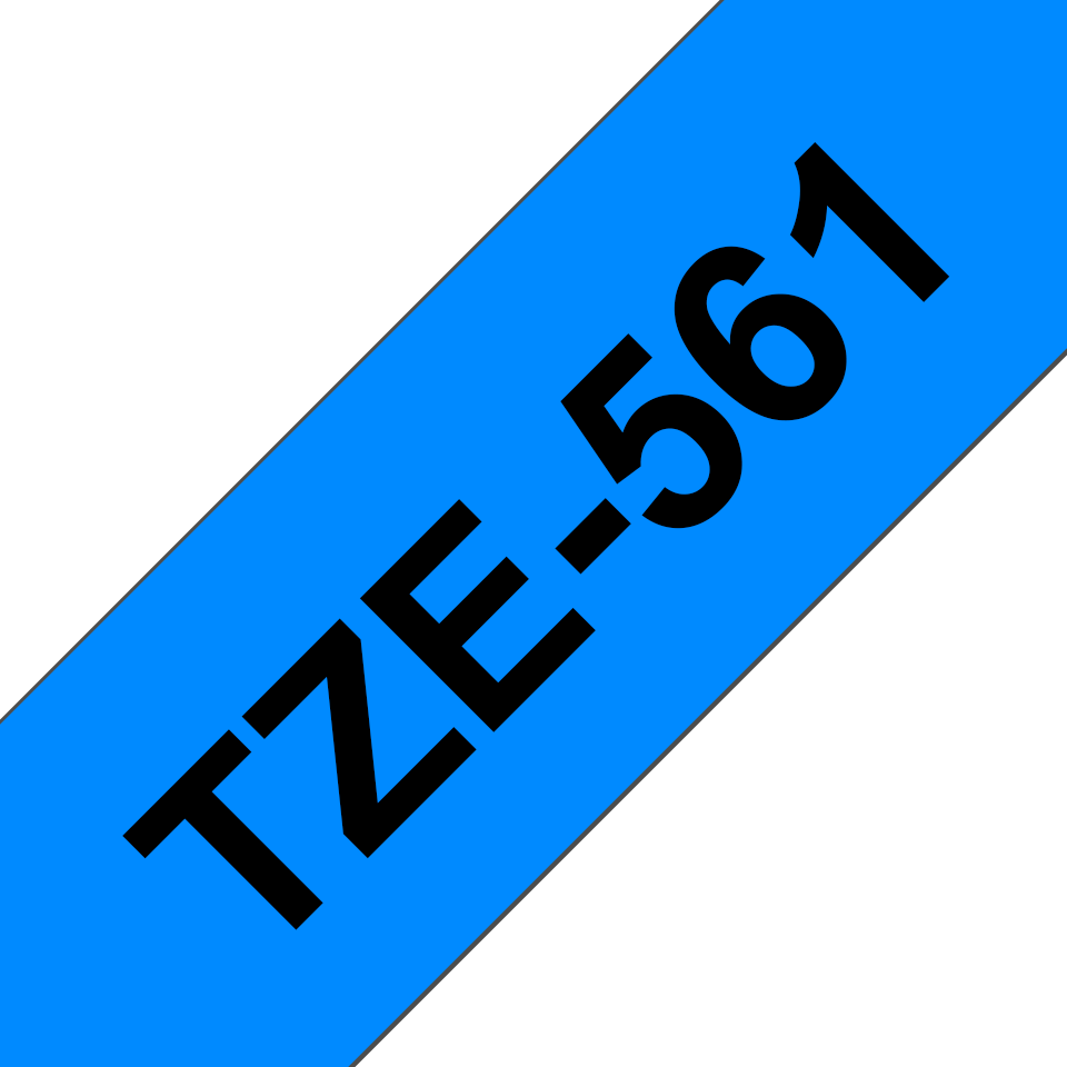 Brother TZe-561 / TZE561 laminated tape, black on blue, 36 mm x 8 m