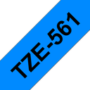 Brother TZe-561 / TZE561 laminated tape, black on blue, 36 mm x 8 m
