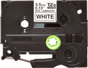 Brother TZe-N201 / TZEN201 non-laminated tape, black on white, 3.5 mm x 8 m