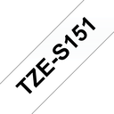 Brother TZe-S151 / TZES151 strong adhesive tape, black on clear, 24 mm x 8 m