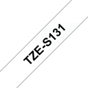 Brother Schriftband extra stark klebend TZe-S131 / TZES131, schwarz auf transparent, 12 mm x 8 m