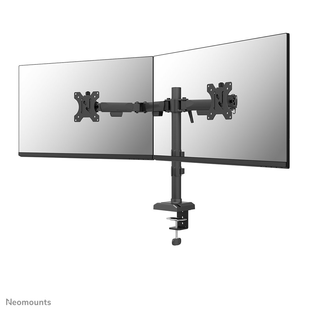 [DS60600BL2] Bras support d'écran Neomounts DS60-600BL2, 10 à 32 pouces, jusqu'à 8 kg, 2 écrans, VESA 75x75 à 100x100