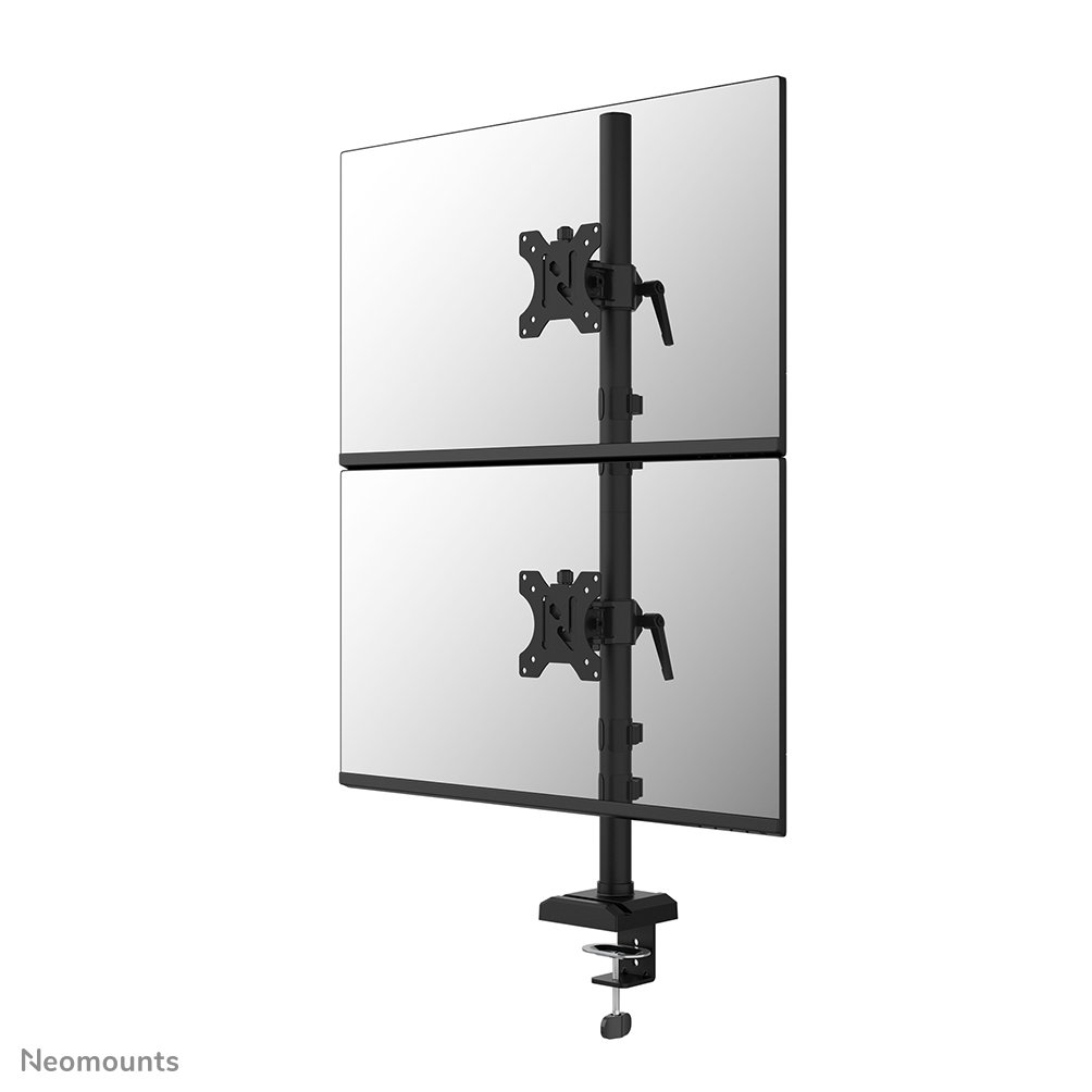 [DS60600BL2V] Bras support d'écran Neomounts DS60-600BL2V, 10 à 32 pouces, jusqu'à 9 kg, 2 écrans, VESA 75x75 à 100x100