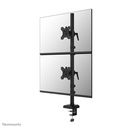 Neomounts DS60-600BL2V monitor arm, 10 to 32 inch, up to 9 kg, 2 screens, VESA 75x75 to 100x100