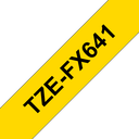 Brother Flexi-Tape TZe-FX641 / TZEFX641, schwarz auf gelb, 18 mm x 8 m
