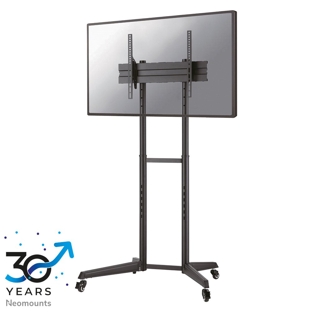 Chariot mobile pour écran Neomounts FL50-540BL1, 37 à 70 pouces, jusqu'à 50 kg, VESA 100x100 à 600x400