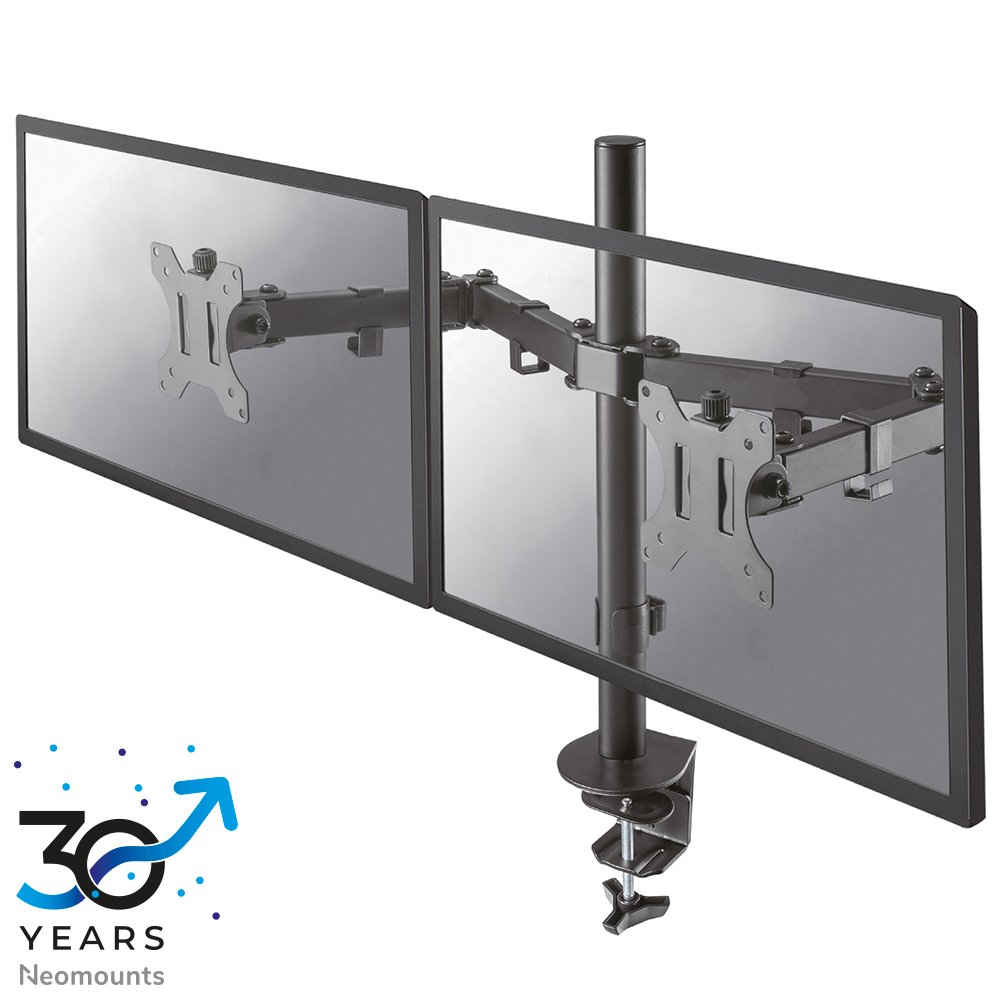 [FPMAD550DBLACK] Neomounts FPMA-D550DBLACK monitor arm, 10 to 32 inch, up to 8 kg, 2 screens, VESA 75x75 to 100x100