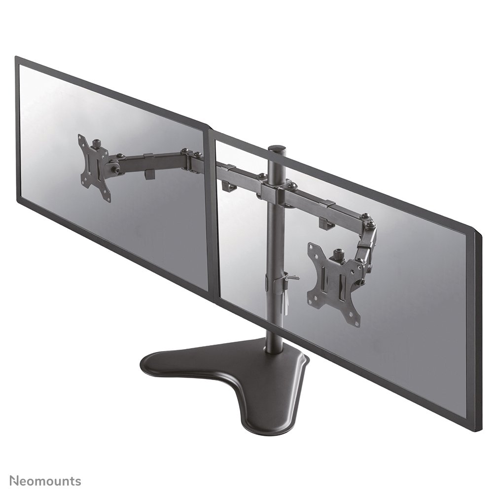[FPMAD550DDBLACK] Neomounts FPMA-D550DDBLACK Monitorständer, 10 bis 32 Zoll, bis 8 kg, 2 Bildschirme, VESA 75x75 bis 100x100