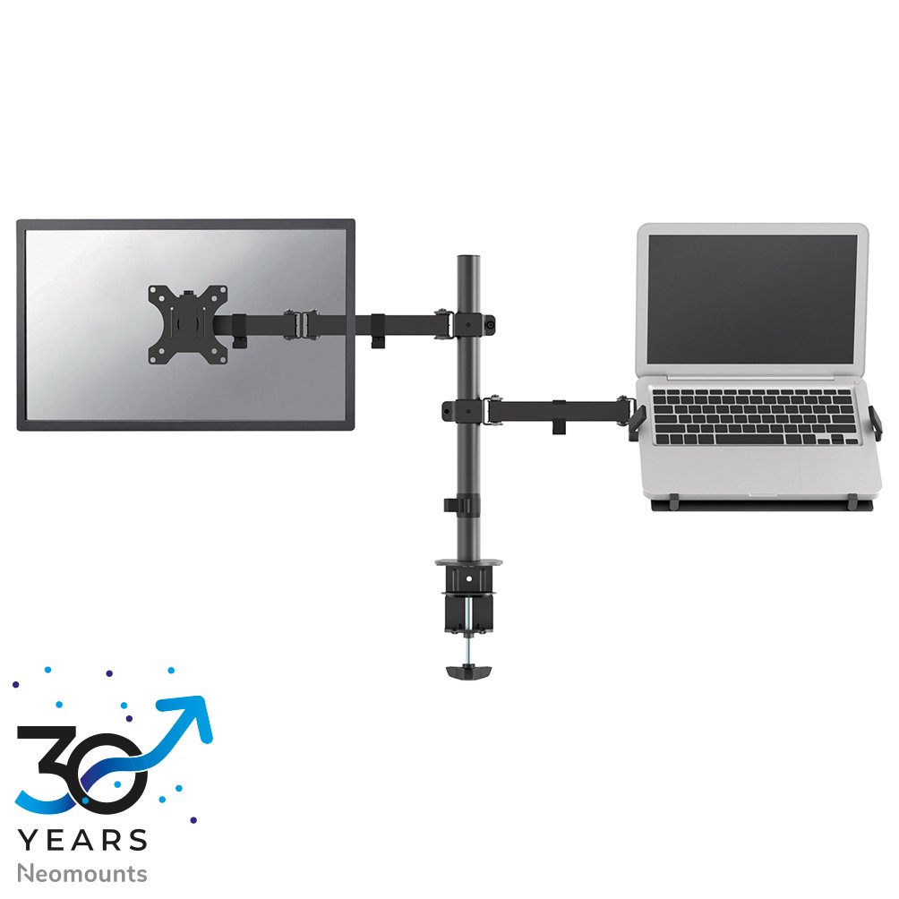 [FPMAD550NOTEBOOK] Bras support d'écran Neomounts FPMA-D550NOTEBOOK, 10 à 32 pouces, jusqu'à 8 kg, VESA 75x75 à 100x100, inclinaison