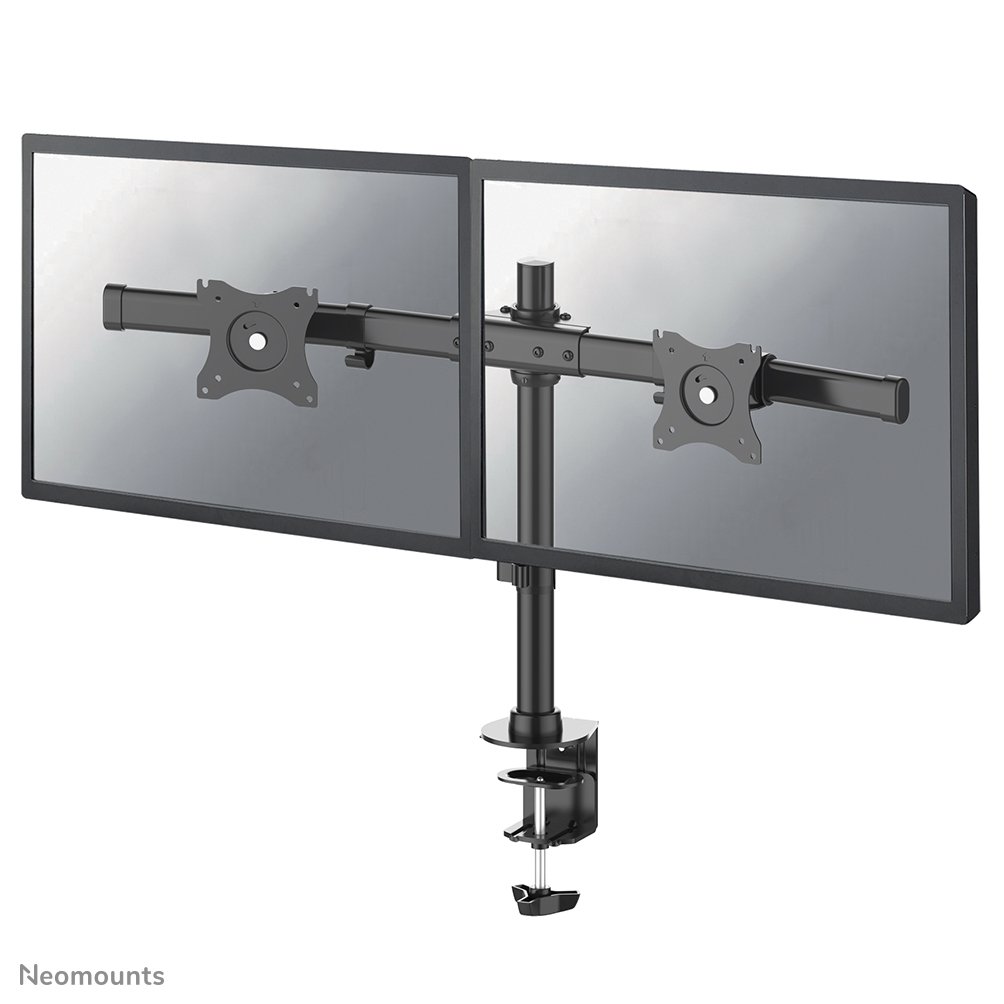 [FPMADCB100DBLACK] Bras support d'écran Neomounts FPMA-DCB100DBLACK, 10 à 27 pouces, jusqu'à 10 kg, 2 écrans, VESA 75x75 à 100x100