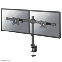 Bras support d'écran Neomounts FPMA-DCB100DBLACK, 10 à 27 pouces, jusqu'à 10 kg, 2 écrans, VESA 75x75 à 100x100