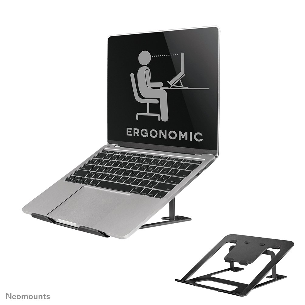 Neomounts NSLS085BLACK laptop stand, 10 to 17 inch, up to 5 kg, Tilt