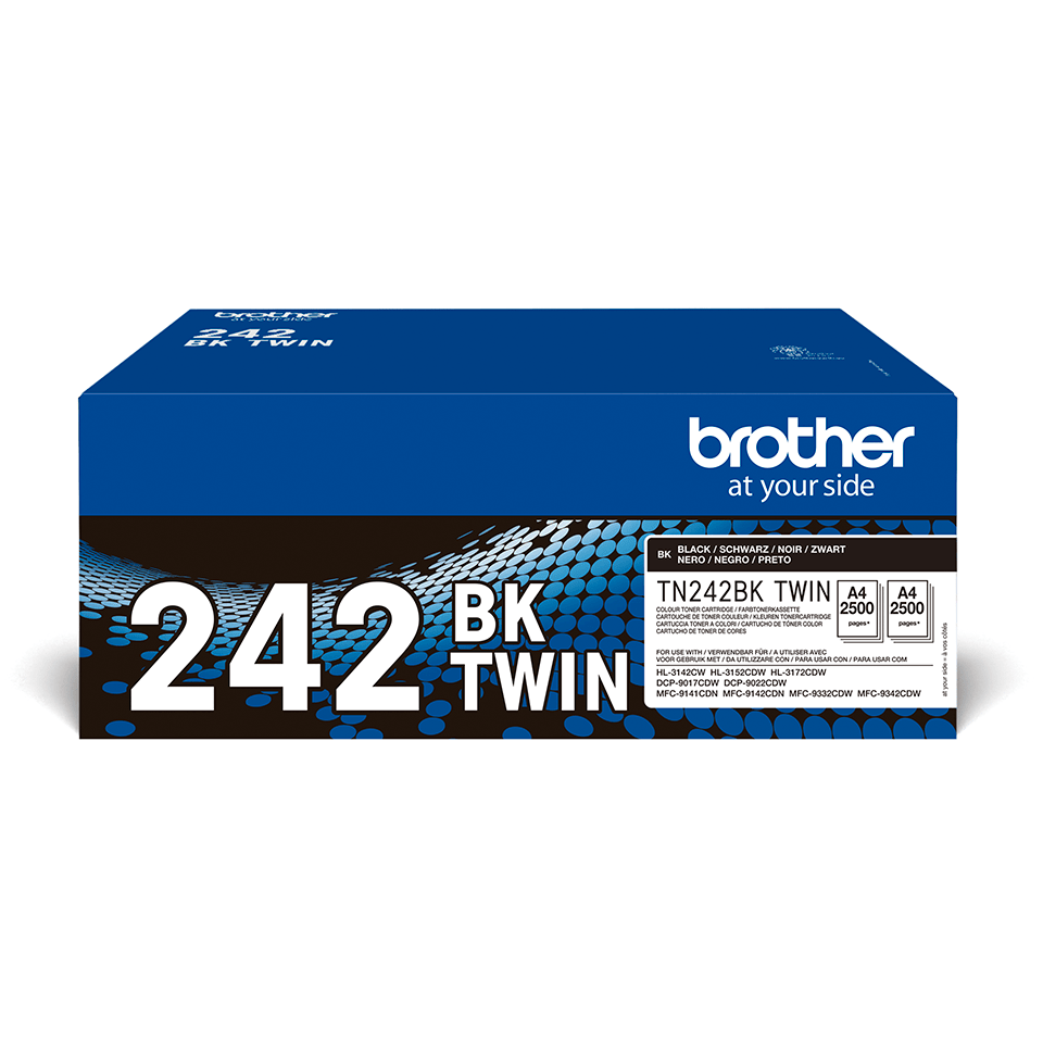 Pack 2 toners Brother TN-242BKTWIN / TN242BKTWIN noir, 2 x 2 500 pages