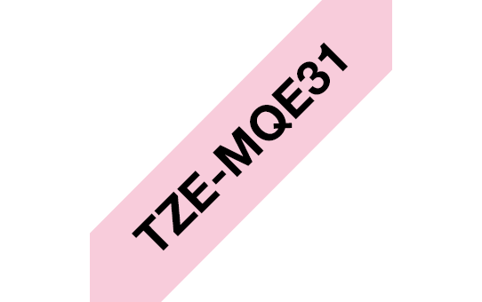 [TZEMQE31] Brother Schriftband pastell TZe-MQE31 / TZEMQE31, schwarz auf pastellrosa, 12 mm x 4 m