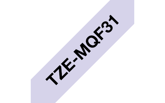 Brother Schriftband pastell TZe-MQF31 / TZEMQF31, schwarz auf pastellviolett, 12 mm x 4 m