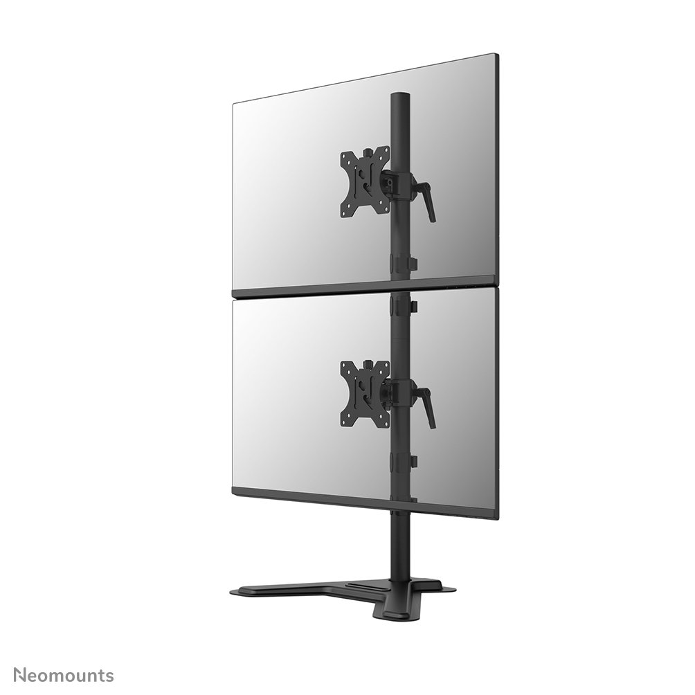 [DS45600BL2V] Neomounts DS45-600BL2V monitor stand, 10 to 32 inch, up to 9 kg, 2 screens, VESA 75x75 to 100x100