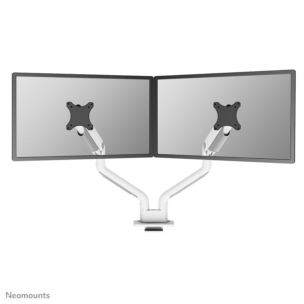 Neomounts DS70S-950WH2 Monitorarm, 17 bis 35 Zoll, bis 18 kg, 2 Bildschirme, VESA 75x75 bis 100x100