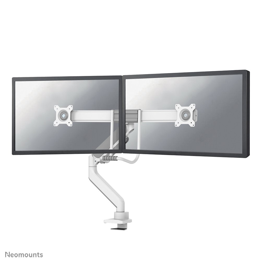[DS75450WH2] Neomounts DS75-450WH2 Monitorarm, 17 bis 32 Zoll, bis 8 kg, 2 Bildschirme, VESA 75x75 bis 100x100