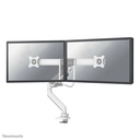 Neomounts DS75-450WH2 Monitorarm, 17 bis 32 Zoll, bis 8 kg, 2 Bildschirme, VESA 75x75 bis 100x100