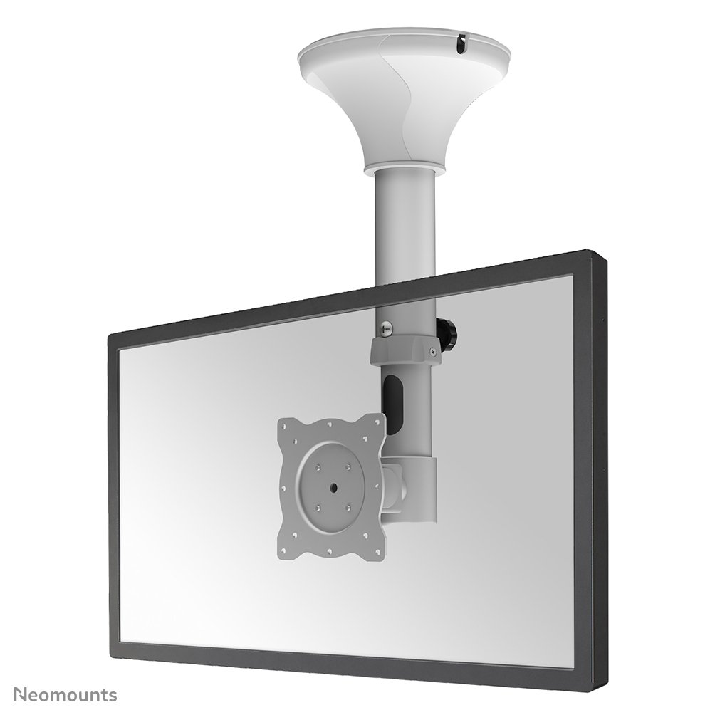 Neomounts FPMA-C025SILVER ceiling mount, 10 to 30 inch, up to 12 kg, VESA 75x75 to 100x100, Tilt