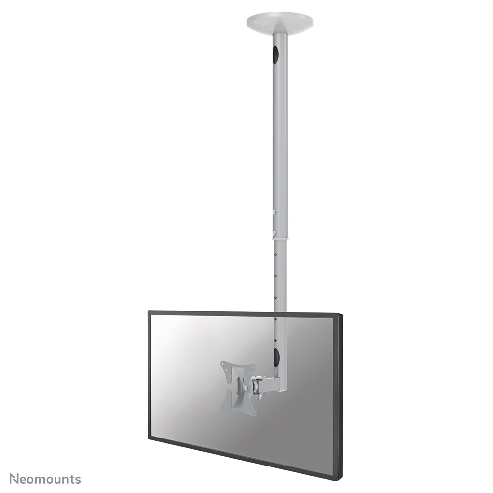 [FPMAC050SILVER] Neomounts FPMA-C050SILVER Deckenhalterung, 10 bis 30 Zoll, bis 20 kg, VESA 50x50 bis 100x100, Neigen, Schwenken