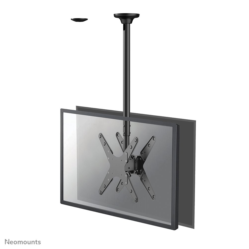 [FPMAC340DBLACK] Support de plafond pour écran Neomounts FPMA-C340DBLACK, 32 à 75 pouces, jusqu'à 50 kg, 2 écrans, VESA 100x100 à 400x400