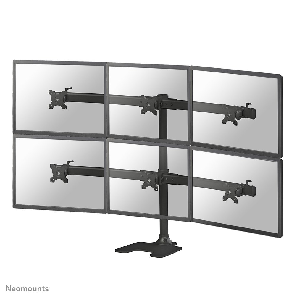 [FPMAD700DD6] Neomounts FPMA-D700DD6 monitor stand, 10 to 27 inch, up to 8 kg, 6 screens, VESA 75x75 to 100x100