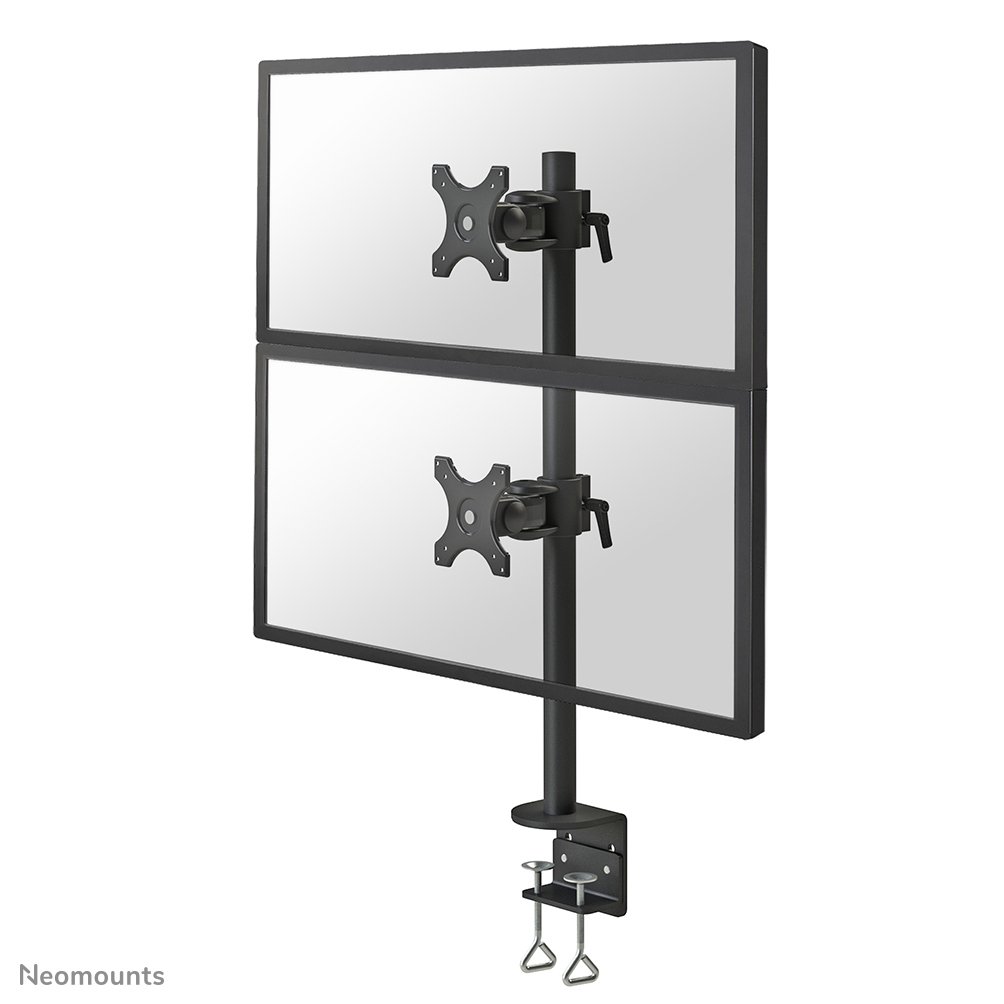 [FPMAD700DV] Bras support d'écran Neomounts FPMA-D700DV, 10 à 27 pouces, jusqu'à 6 kg, 2 écrans, VESA 75x75 à 100x100