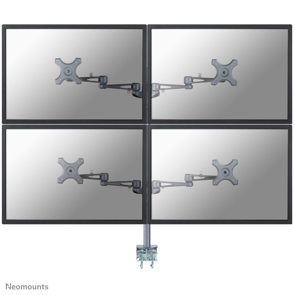 [FPMAD935D4] Bras support d'écran Neomounts FPMA-D935D4, 10 à 27 pouces, jusqu'à 6 kg, 4 écrans, VESA 75x75 à 100x100