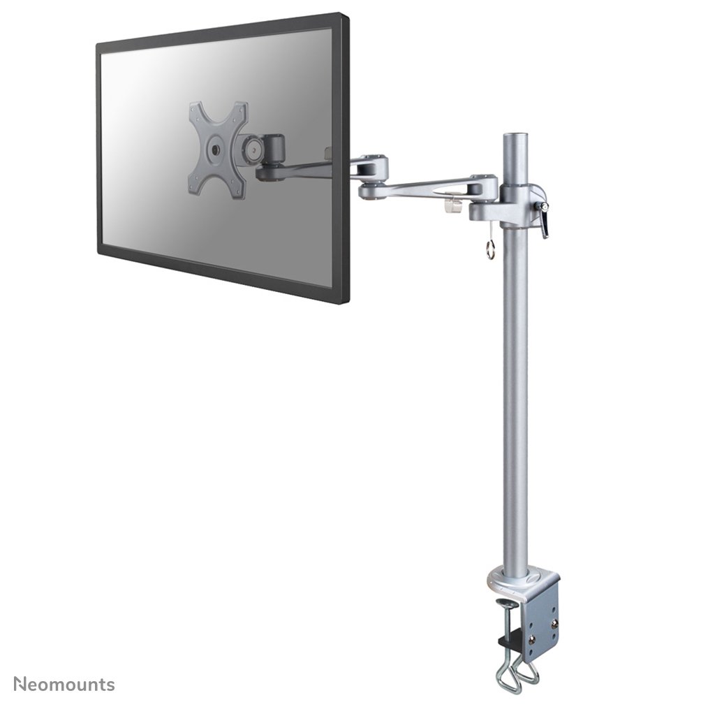 Neomounts FPMA-D935POLE70 Monitorarm, 10 bis 30 Zoll, bis 10 kg, VESA 75x75 bis 100x100, Neigen, Rotieren, Schwenken