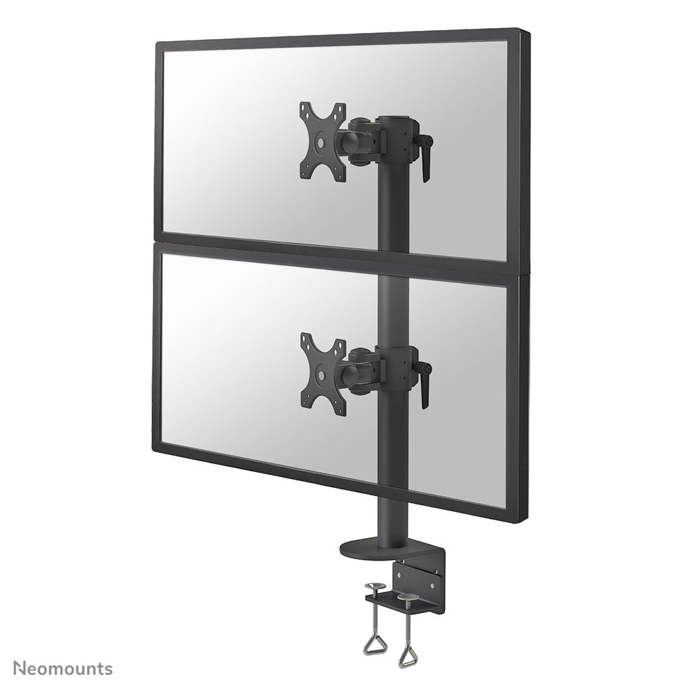 [FPMAD960DVBLACKPLUS] Bras support d'écran Neomounts FPMA-D960DVBLACKPLUS, 17 à 49 pouces, jusqu'à 15 kg, 2 écrans, VESA 75x75 à 100x100