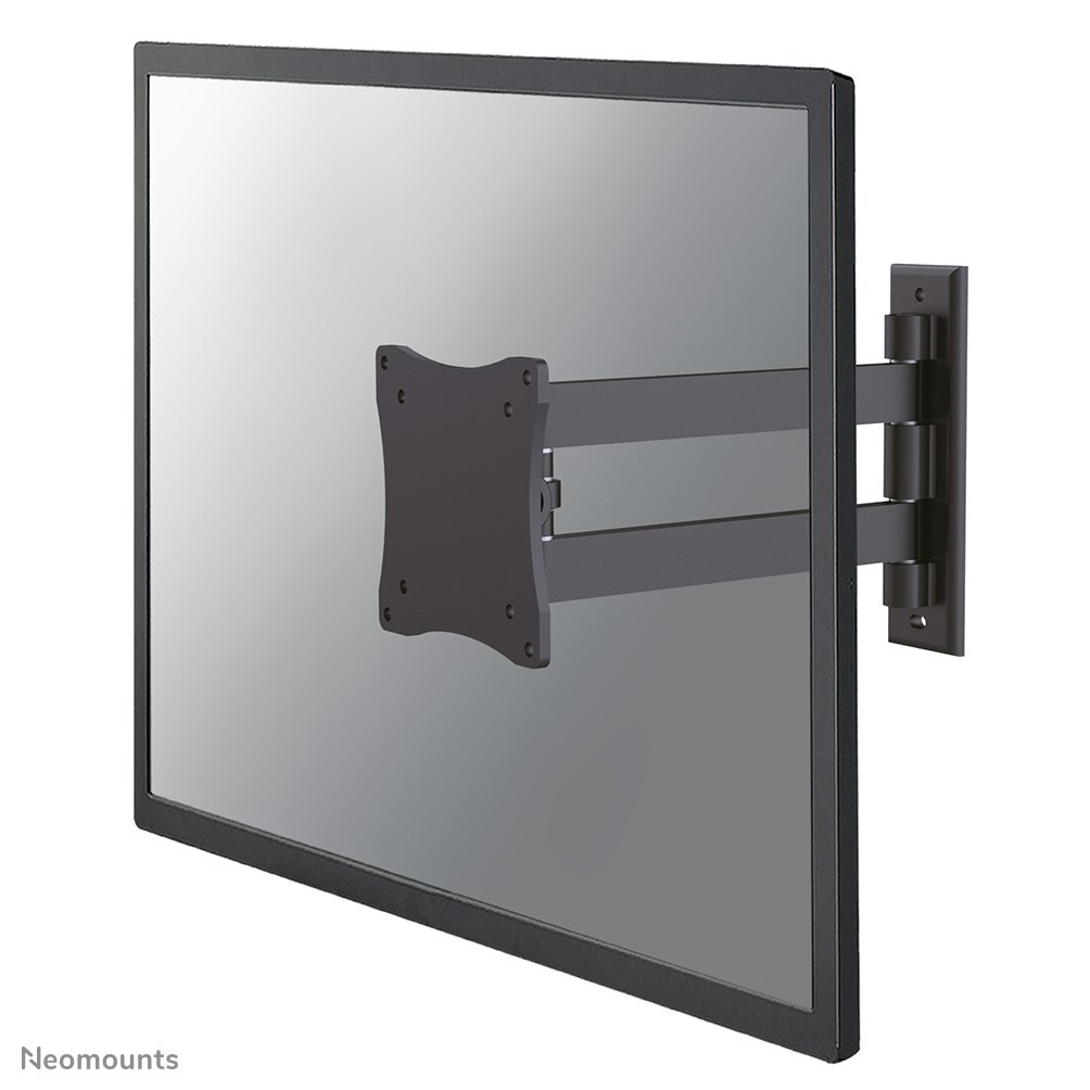 [FPMAW820BLACK] Neomounts FPMA-W820BLACK wall mount, 10 to 27 inch, up to 15 kg, VESA 75x75 to 100x100, Tilt, Swivel, Full motion